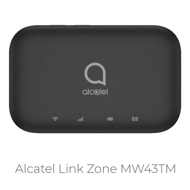 Alcatel 미국 버전용 휴대용 라우터, Alcatel LINKZONE 2 MW43TM, 4G LTE 핫스팟, 최대 16 개 장치, 4400mAh 배터리
