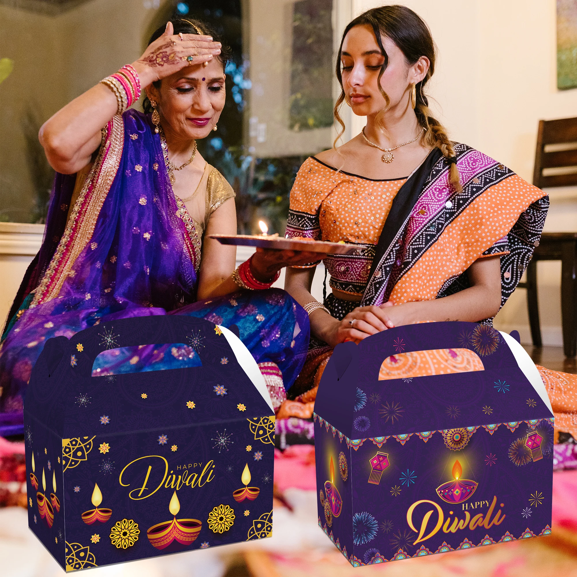 DD2144PcsPartyFavorsPaperGiftsBoxesHinduismHappyDiwali