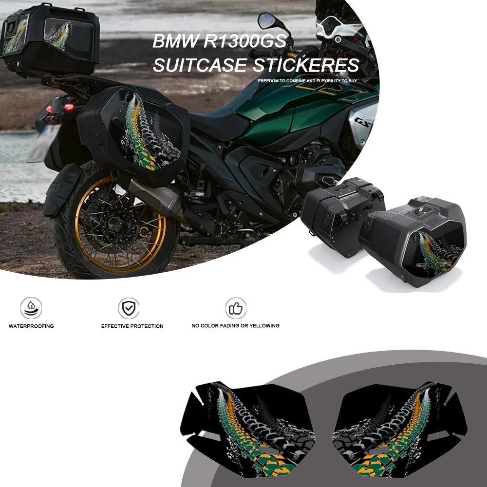 R 1300GS Trophy Triple Black Option 719 Motorcycle Suitcase Stickers Protective Decal for BMW r1300gs R 1300 GS 2023-2024 чемодан xiaomi mijia colorful suitcase 24 дюйма black mjlxxpprm