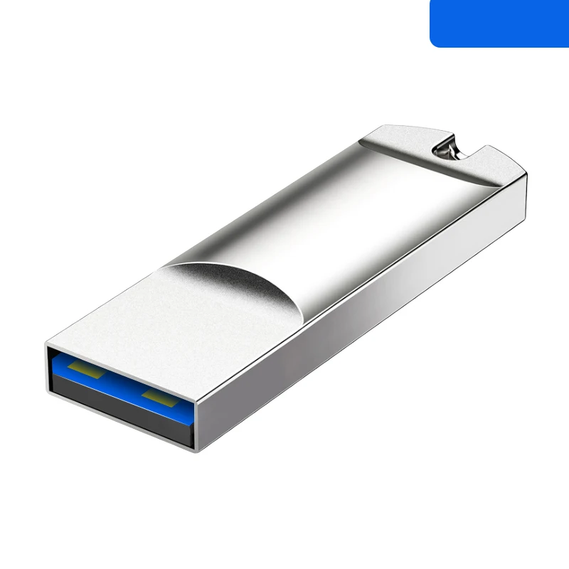 

USB2.0 Flash Drive 64GB 32GB 128GB Waterproof Silver Pen U Disk Memory Stick for Business Gifts