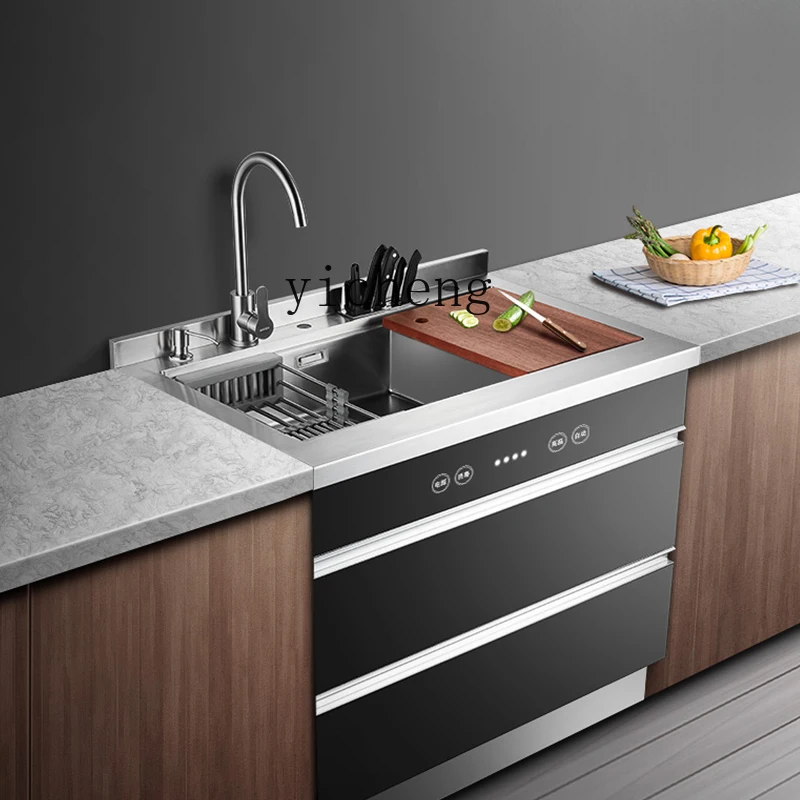 ZK Embedded Stainless Steel Integrated Sink Intelligent Disinfection Cabinet One Machine Dual-Use 3