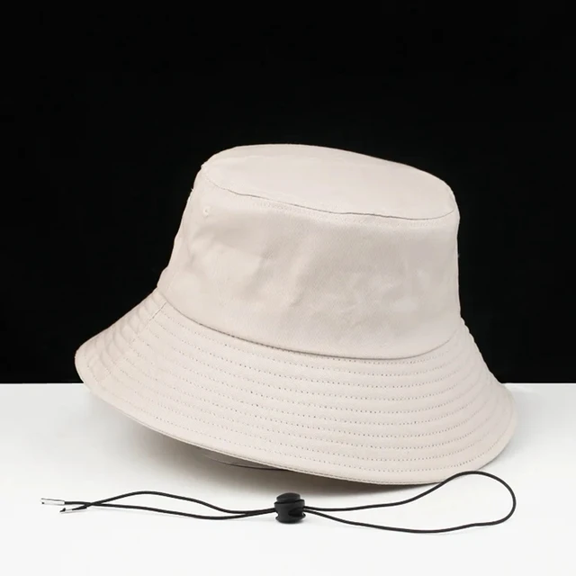 Sombreros De Pescador De Algodón Puro Para Hombre Y Mujer, Sombrero De  Pescador Liso De Talla Grande, 56cm, 58cm, 60cm, 62cm, 64cm, 5 Colores -  Sombreros De Pesca - AliExpress