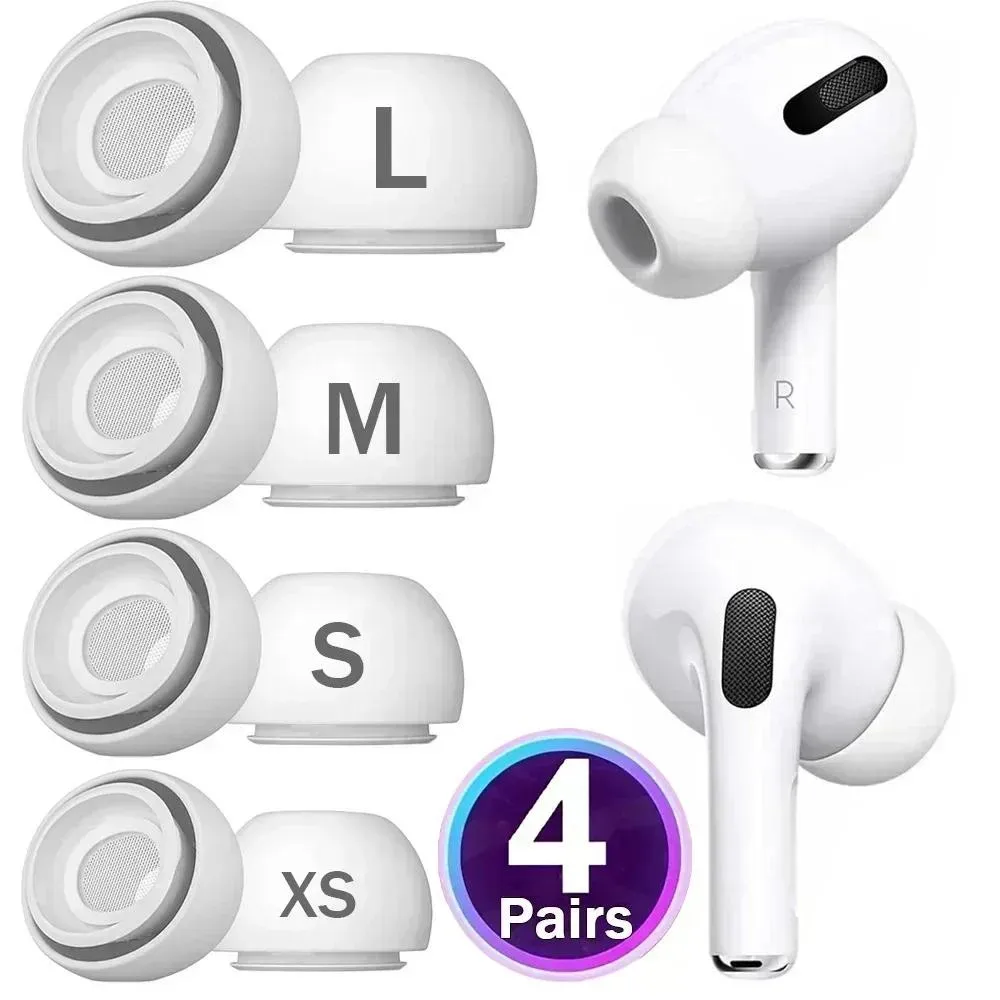 Premium Soft Silicone Non-Slip Ear Tips with Noise Reduction Holes