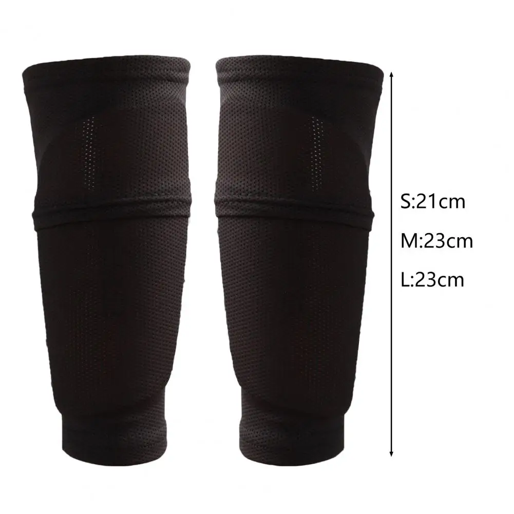 Shin Pad With Pocket Shin Guards Football Calf Sleeve Shinguard Leg Sleeves Adult Support Sock Nylon Protector Soccer Gear