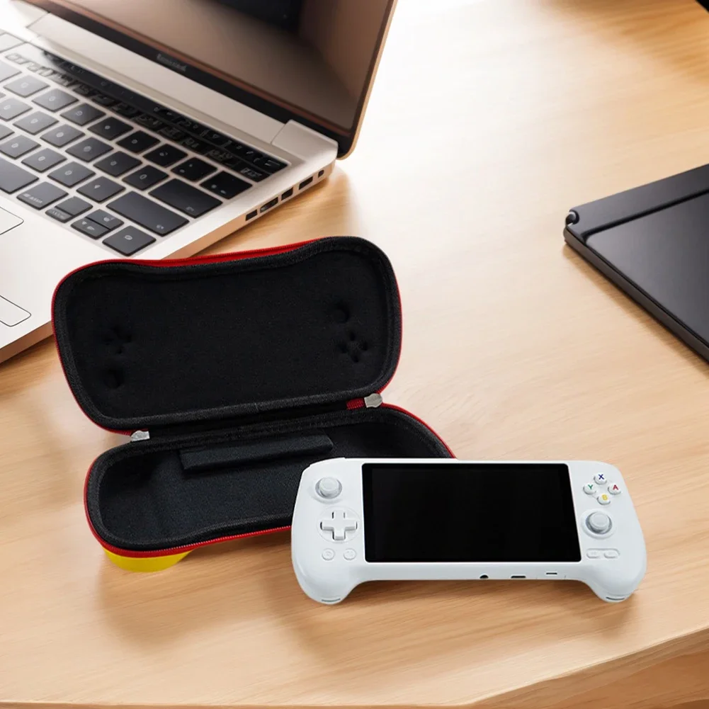Anbernic RG557 게임 콘솔 보관 가방 용 휴대용 핸드 헬드 운반 가방 충격 방지 보호 케이스 상자 및 필름 TPU 커버