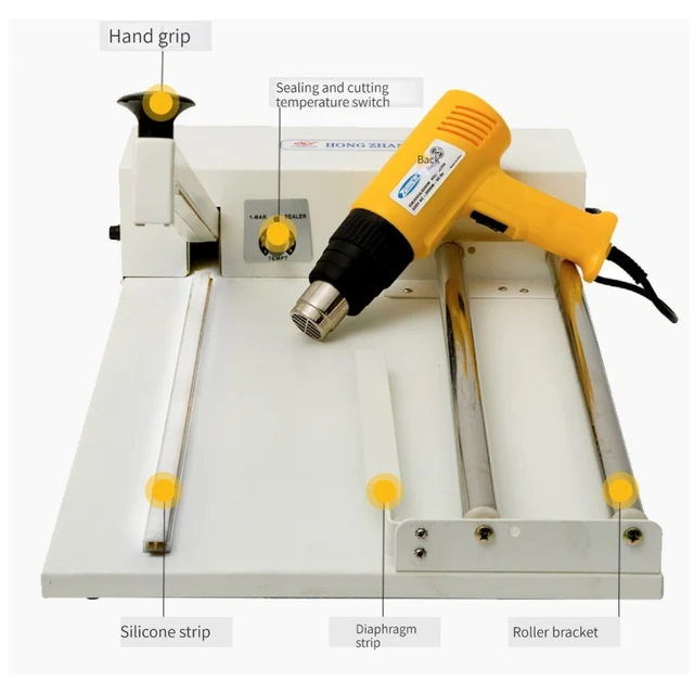 Reliable and efficient sealing, cutting, and shrinking of food plastic bags with BEIJAMEI Manual Film Sealing Cutting Shrinking Machine