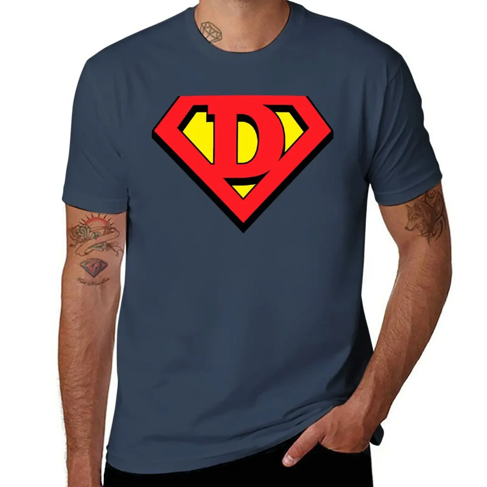 

Super D T-Shirt funnys boys whites Men's t shirts