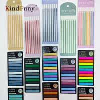 KindFuny 2400 Sheets Sticky Notes Self-Adhesive Annotation Read Books Bookmarks Tabs Notepad Posted It Aesthetic Stationery 1