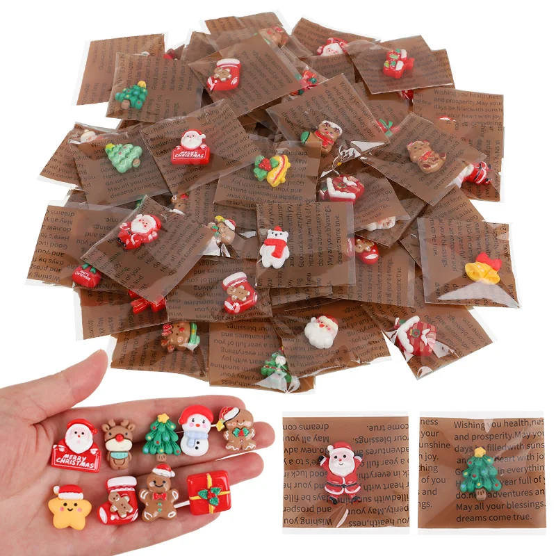 10/20/50 stücke Weihnachten Kühlschrank Magnet Geschenk Lebensmittel Figur Harz Kühlschrank Whiteboard Aufkleber Diy Dekoration Küche Zubehör – Detail 3