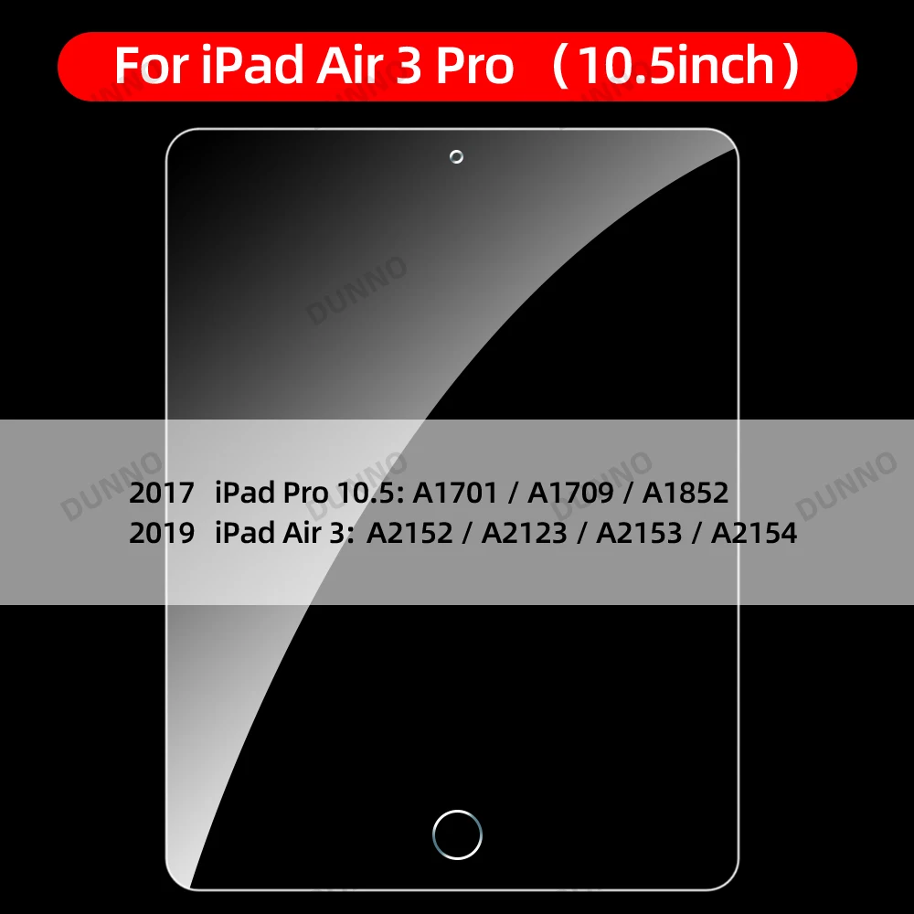 Premium Tempered Glass Screen Protector for iPad - Crystal Clear, Scratch Resistant Film