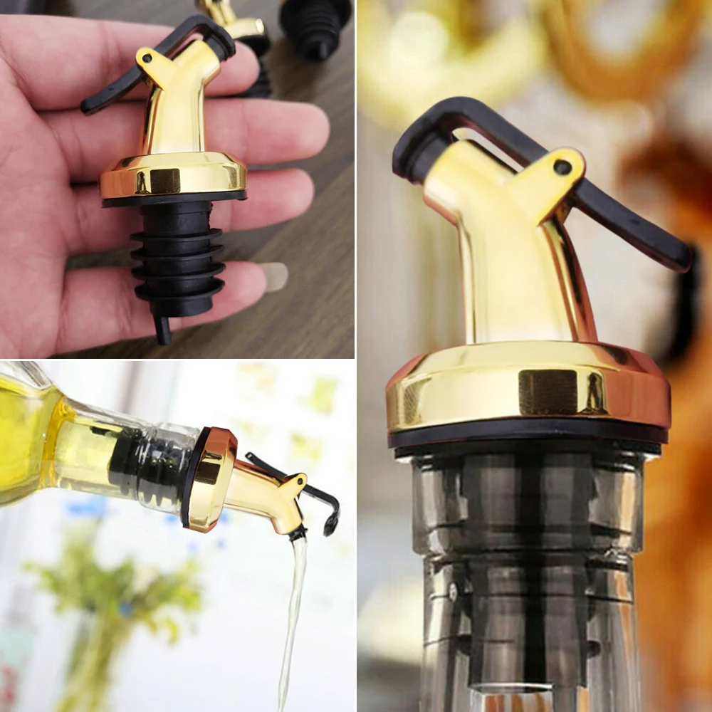 1/3PC Olive Oil Sprayer Food Grade Rubber Wine Pourer Leak proof Nozzle