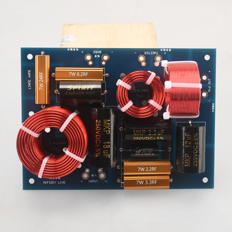 2 Stück HIFIDIY LIVE High-End Hi-Fi 3-Wege 3-Lautsprecher-Einheit DIY (Hochtöner+Mitteltöner+Tieftöner) Audio-Frequenzweiche Crossover-Filter DIY-3BA – Detail 4