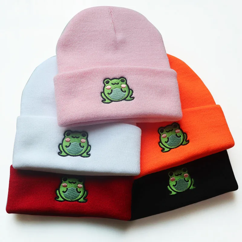 2021 New Froggy Chair Beanie Men Hat Bonnets for Women Gorras Hombre Hats Beanies Chapeau Femme Casquette Cap Hip Hop Caps Touca skully with brim