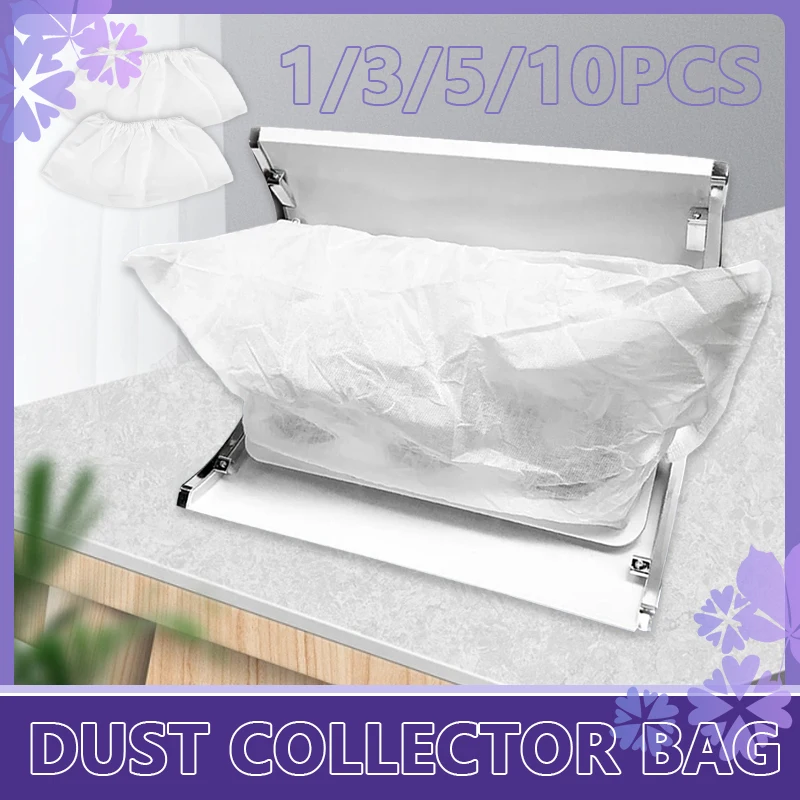 

1/3/5/10PCS White Nail Dust Collector Bag Non-Woven Replacement Bags Manicure Art Dust Suction Machine for Nail Art Equipment