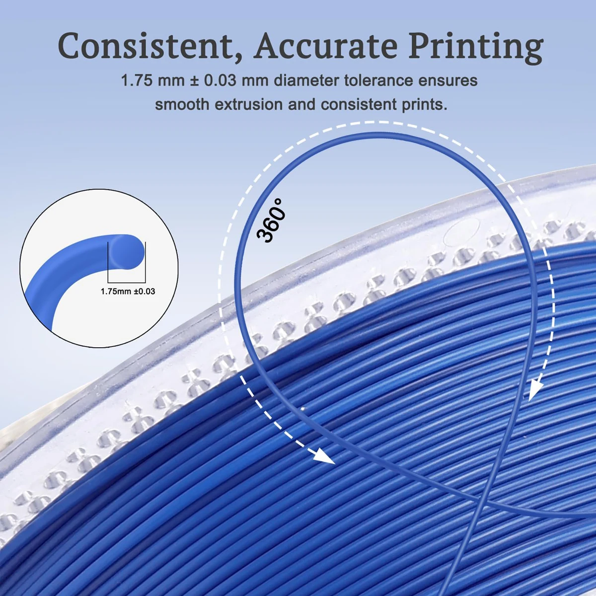 TPU 필라멘트 1.75mm, 95A 소프트 3D 프린터 필라멘트, 200g/250g/500g/1000g 선택 가능 스풀, 대부분의 FDM 프린터에 호환 가능