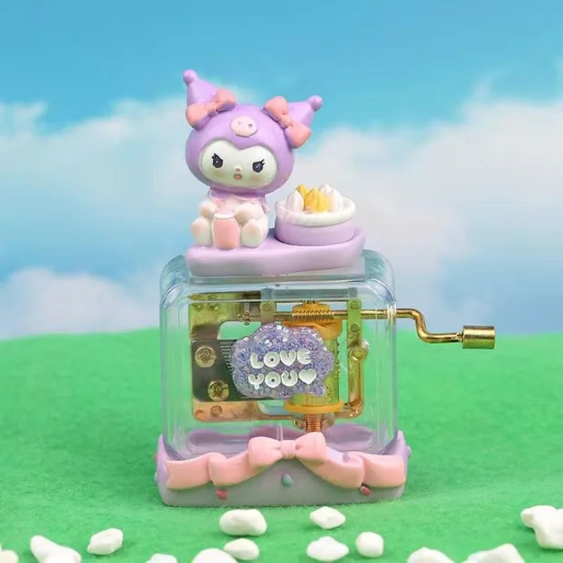 

Новинка sanrio kuromi My melody Cinnamoroll помпон пурин милый кавайный аниме персонаж периферийные украшения мультяшная креативная музыкальная шкатулка