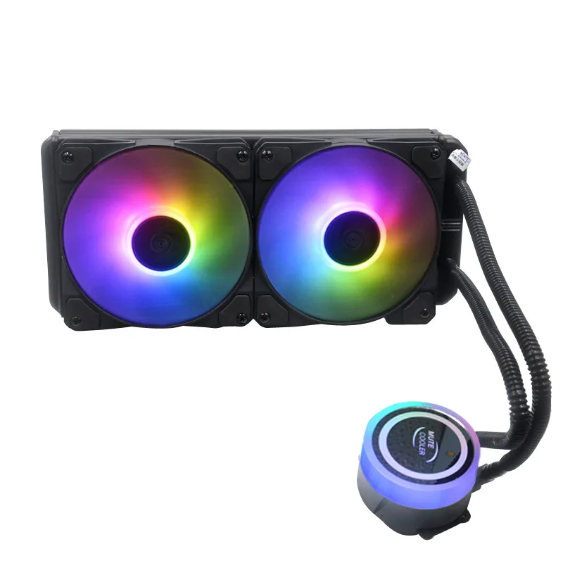 240 Quiet RGB Colorful Water Cooler CPU Cooler CPU Liquid Cooler Fan x99 Processor Cooler for