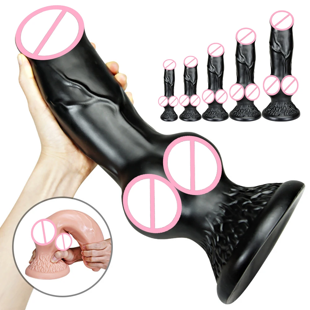 Huge Dildo with Suction Cup Dog Dildo Vagina Massager G Spot Orgasm Animal Monster XXL Dildo Realistic Penis Butt Plug for Woman picture