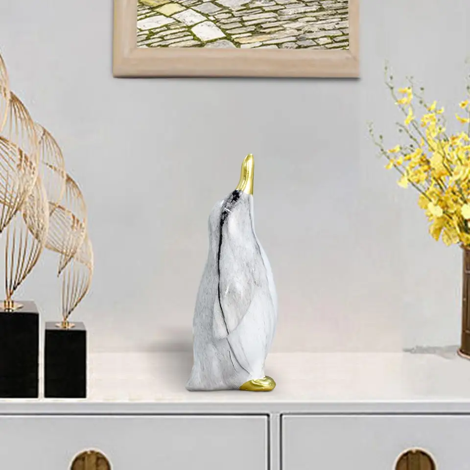 ペンギン像,彫刻,手作りアート,オフィス,本棚,家の装飾用 - AliExpress