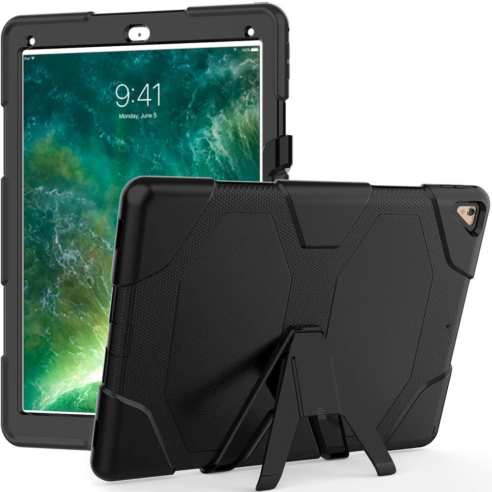 

Case For Apple iPad Pro 12.9 Heavy Duty Rugged Shockproof Cover iPad 12.9 Pro 1 2 3 4 5 6th Gen 12.9"Kickstand Funda Tablet Capa
