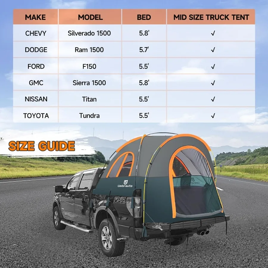 Truck Bed Camping Tent 2