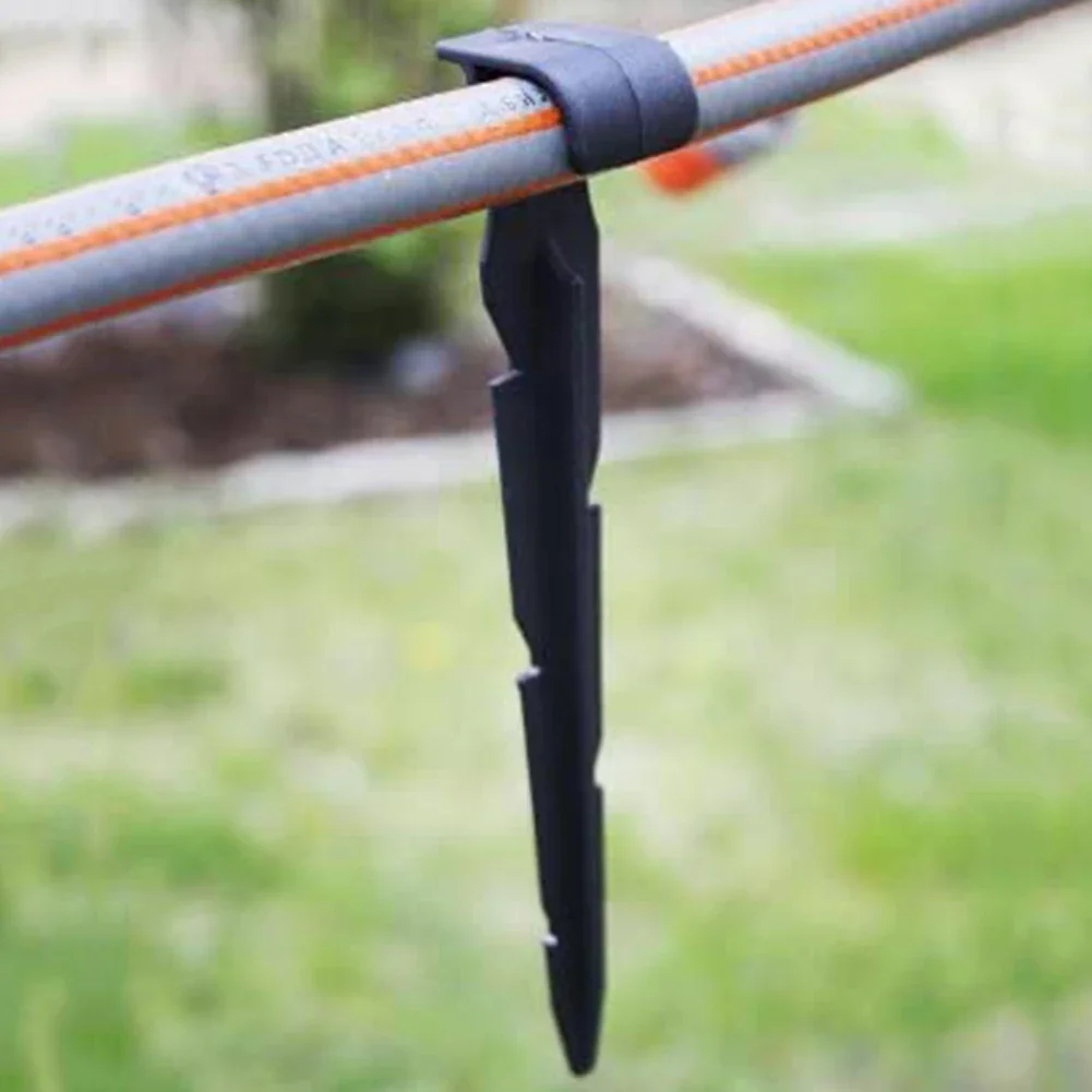 50pcs 16/20mm Hose Anchors Fixed Stakes Gardening Tools for PE Tubing Holder Pipe for Lawn Greenhouse Tent Flower Pot