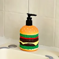 ขวดโลชั่นรูปแฮมเบอร์เกอร์สำหรับห้องน้ำ ที่กดสบู่เหลว เจลอาบน้ำ ขวดโลชั่นสำหรับมือ ขวดแชมพู อุปกรณ์เสริมในห้องน้ำ 5