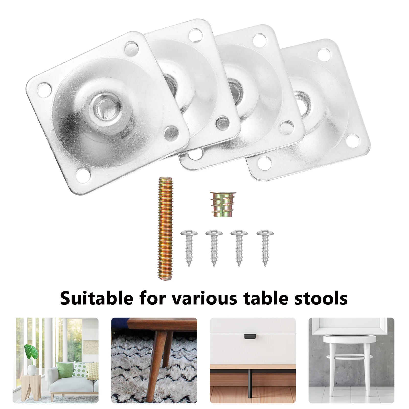 Рисунок 6 - Крепежные пластины на ножки с болтами-вешалками