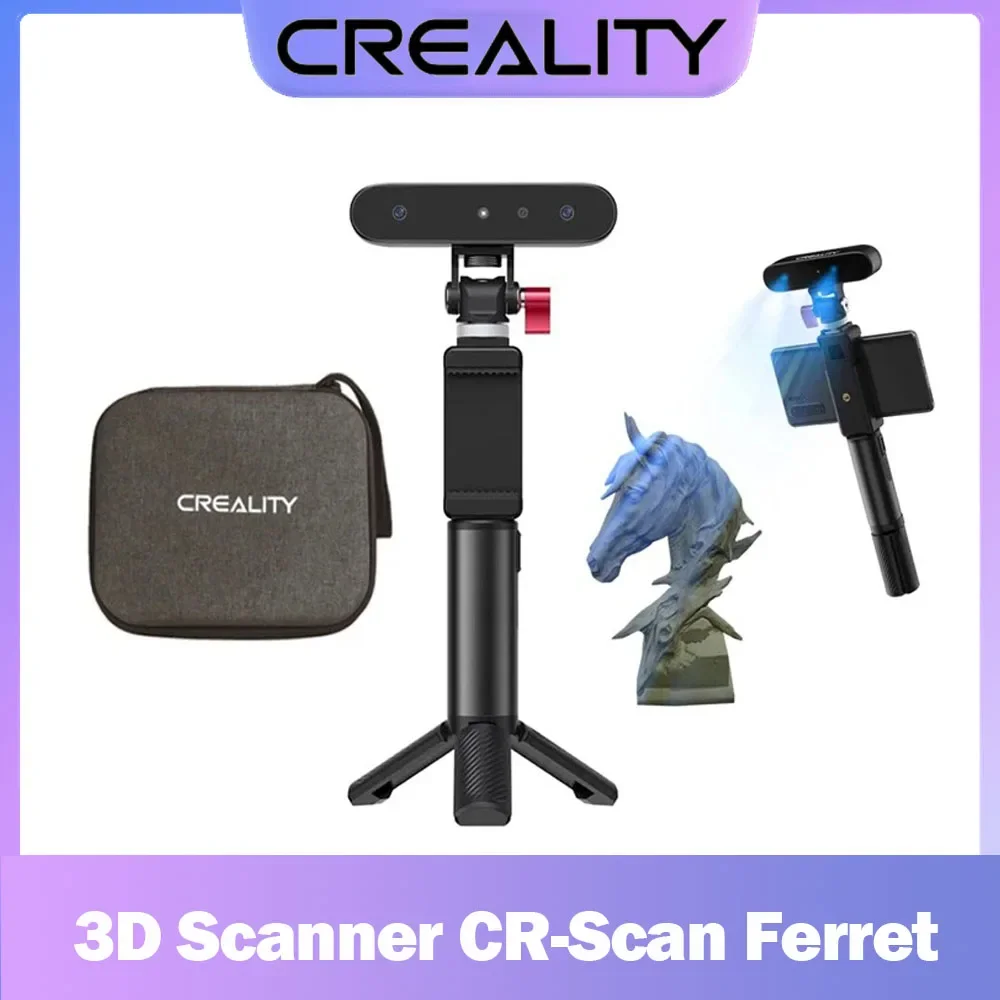 3D Scanner Creality CR-Scan Ferret Handheld 30fps Scan Speed Dual Mode Scanning 105g Asic Chipset High-accuracy Mode