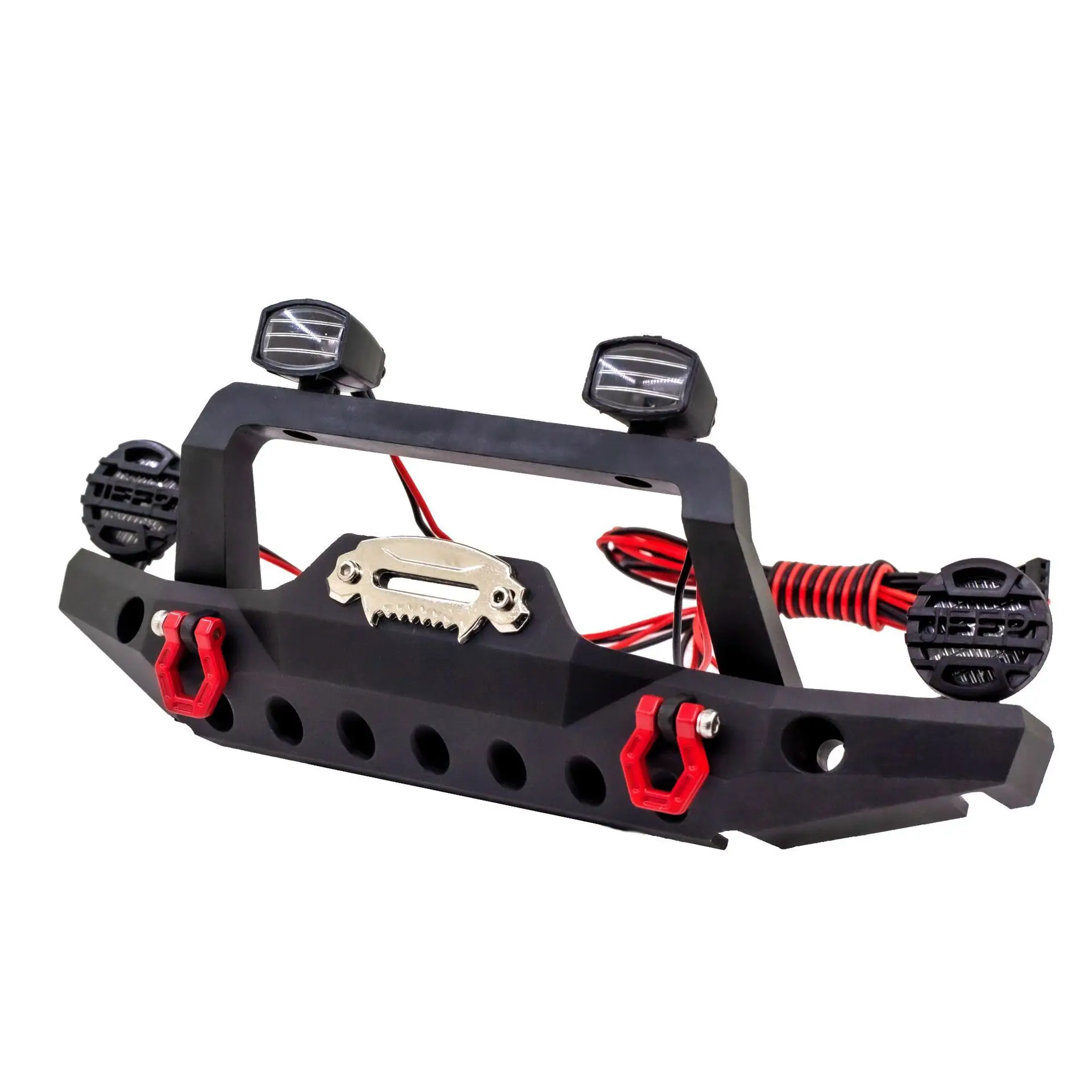 Paraurti Posteriore In Metallo Con Anelli Anticollisione Per Assiali SCX10 90046 TRX4 – 1/10 RC