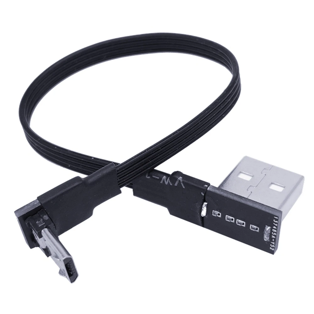 

Right angled USB2.0 turn left micro USB 90 degrees left angled micro USB turn to USB connector short cable 10cm 20CM 30CM 50CM