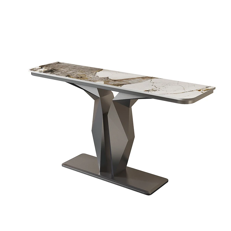 Consolle alla moda nordiche Consolle di lusso semplici e moderne creative Consolle estetiche per corridoio Meuble Mobili per soggiorno - immagine 6