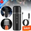 Tech Car Heating Cup 500 ML Portable Travel Heating Smart Stainless Steel Insulation Cup OLED Display Electric Kettle 12V 24V