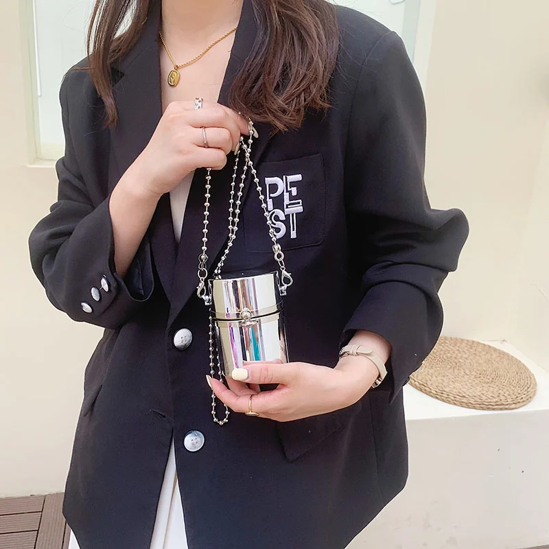 Mode-Design Leder Zylinder Lippenstift Tasche Tragbare Zip