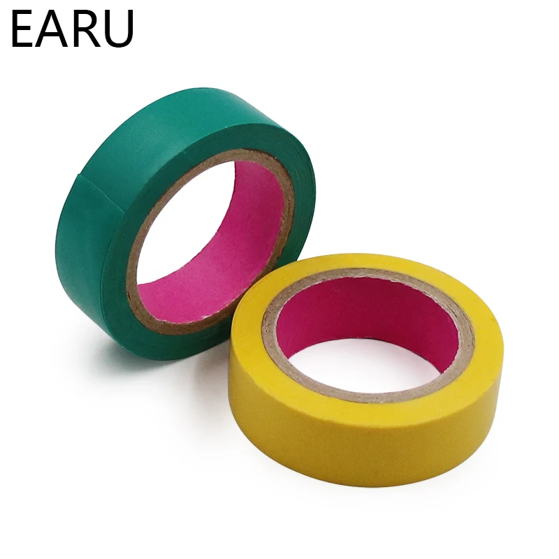 Color Electrical Tape PVC Wear-resistant Flame Retardant Lead-free  Insulating Waterproof Eletrician White Black Red Blue Green - AliExpress