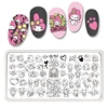 Christmas Nail Stamping Plates Santa Claus Stainless Steel Nail Stamp Image Stencils Nail Art Template Manicure Merry Christmas 6
