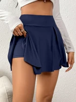 Women's high waisted solid color pants skirt suitable for work commuting daily shopping dating slim fitting and versatile - Image 3