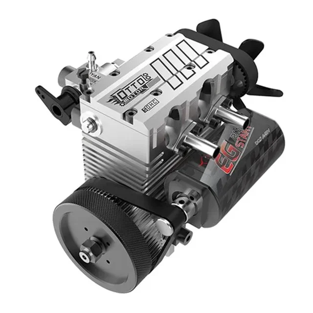 TOYAN FS-L200AC Engine Model 7cc Inline 2 Cylinders 4 Stroke Air Cooled Nitro Engine Model Kit -  DIY Assembly Version 2