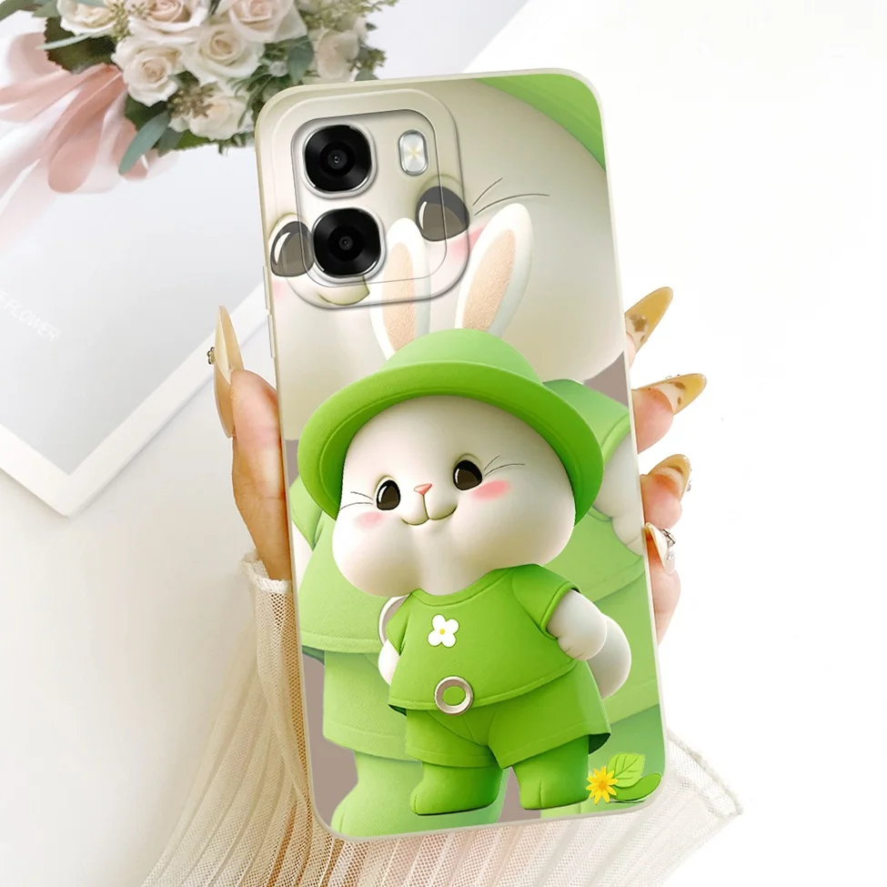 Luxury Fashion Cute Painted Silicone Case - Oppo A6 Series