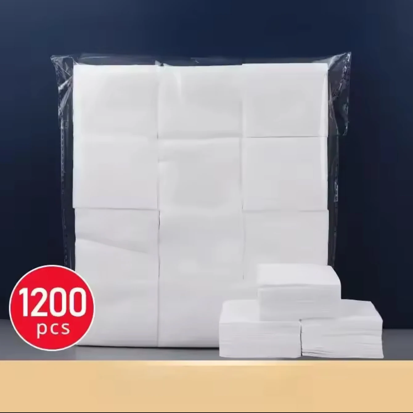 1200개 프리미엄 부드러운 보풀 없는 화장솜 흡수성 저자극 메이크업 리무버 화장솜 순한 페이셜 클렌징 토너