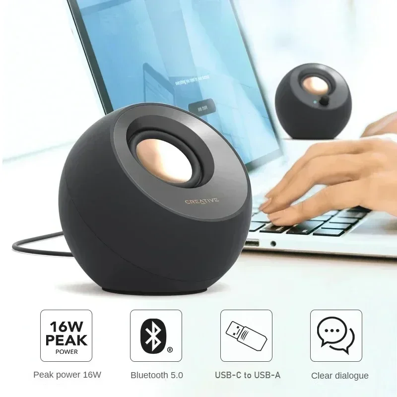 Creative Pebble V3 Wireless Bluetooth Speaker & Wired Pebble Desktop 2.0 Speaker Mini Loudspeaker PC Laptop Accessories Gift 2