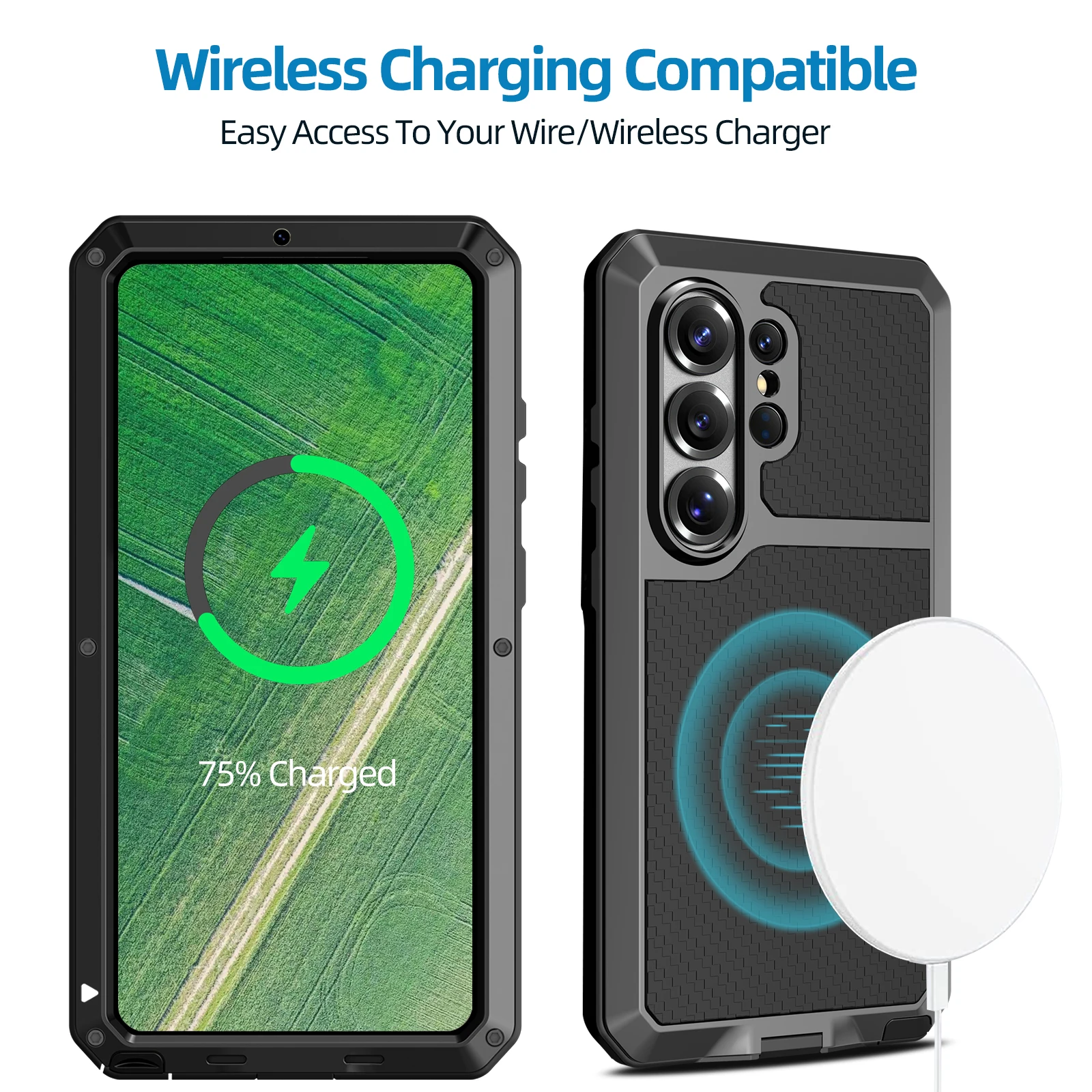 Rugged Shockproof Aluminum Alloy Phone Case