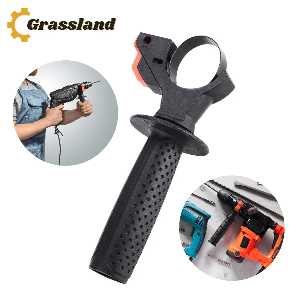 Jojofuny Bohrhammer Zusatzgriff - Verstellbarer Seiten Griff Für Bessere Kontrolle