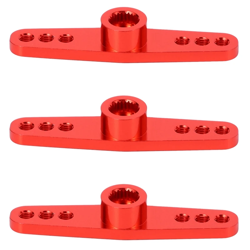 

3X 25T Steering Servo Arm Horn Metal Parts Double Steering Arm For Futaba