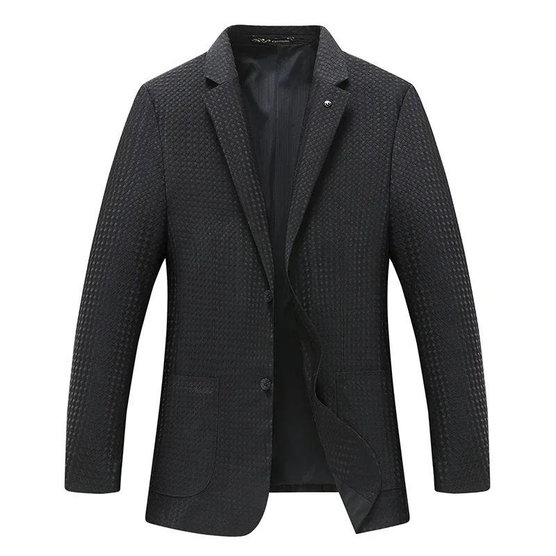 

New Arrival Fashion Super Large Spring Thin Men's Business Casual Jacquard Suit Coat Men Plus Size 2XL 3XL 4XL 5XL 6XL 7XL