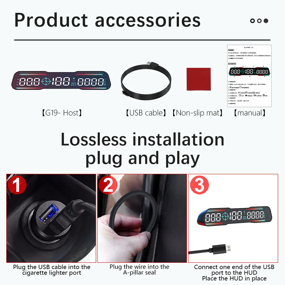 GPS HUD ڵ  ÷, º ǻ  ӵ,  Һ, ڵ  ׼