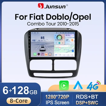 Radio para Auto Junsun Android 16 con Carplay para FIAT DOBLO 2010-2012 2013 2014 2015 Opel COMBO 2011-2018 Reproductor Multimedia 4G Estéreo 2 Din 1
