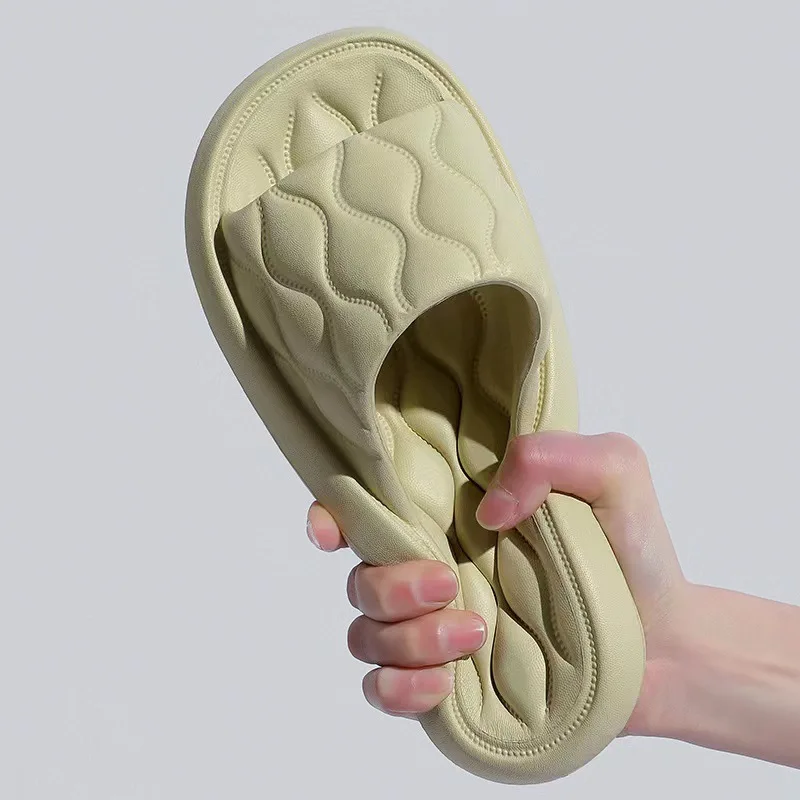 

Summer Beach Ourdoor Slides Ladies Slippers Indoor Eva Soft Flip Flops Thick Serrated Sole Anti-slip Shoes Women Men Sandals
