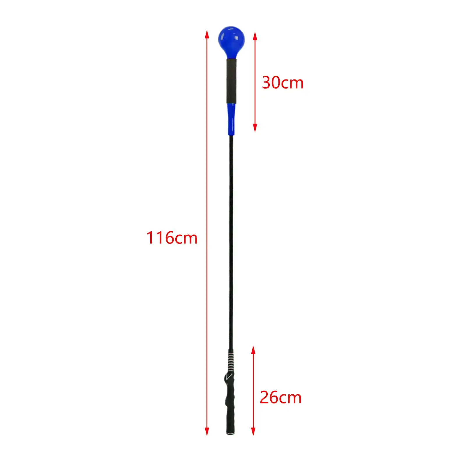 Golf Swing Trainer Strength Trainer Length 116cm Posture Corrector Golf Practice Rod for Enthusiast Outdoor Golfer Men Chipping