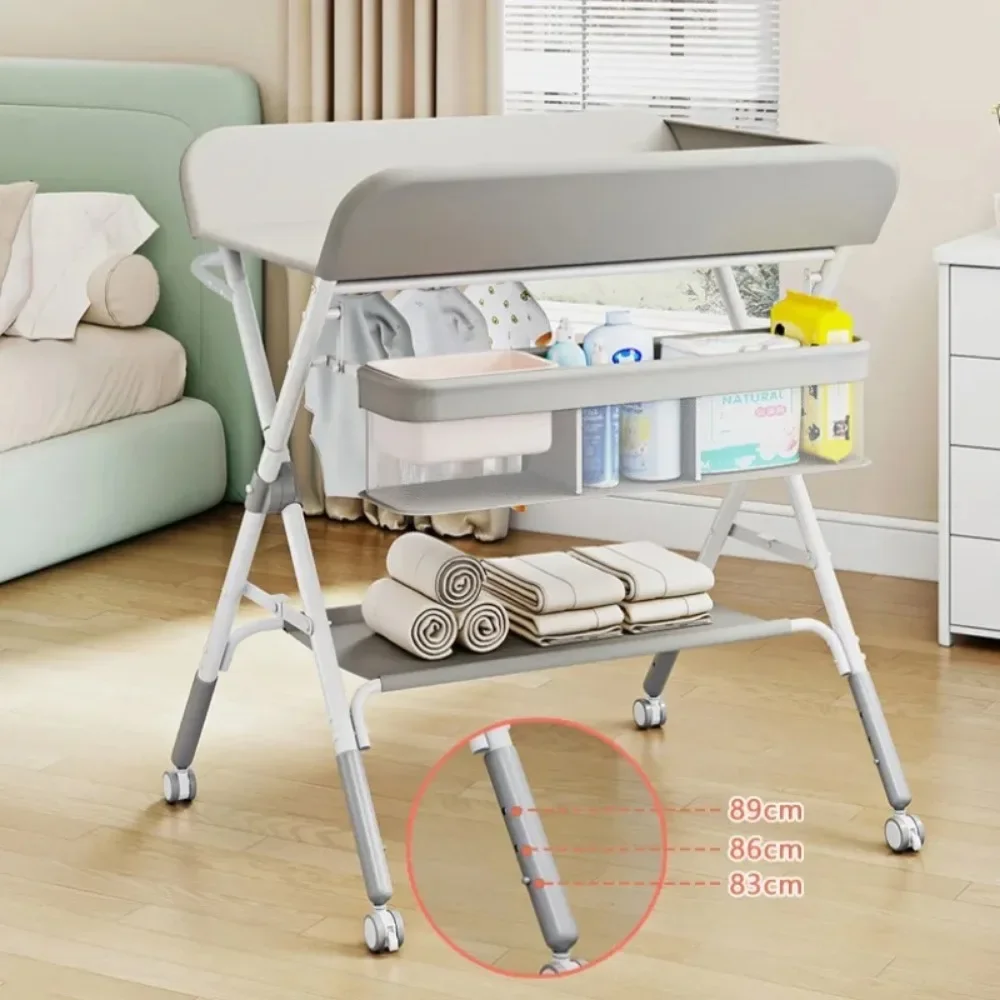 Diaper Care Baby Changing Table Height Adjustable Folding